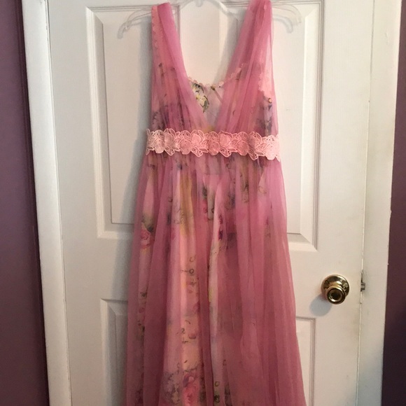 Pink Flower Dress - Picture 1 of 1